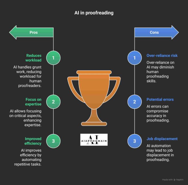 Pros and cons in AI proofreading tool